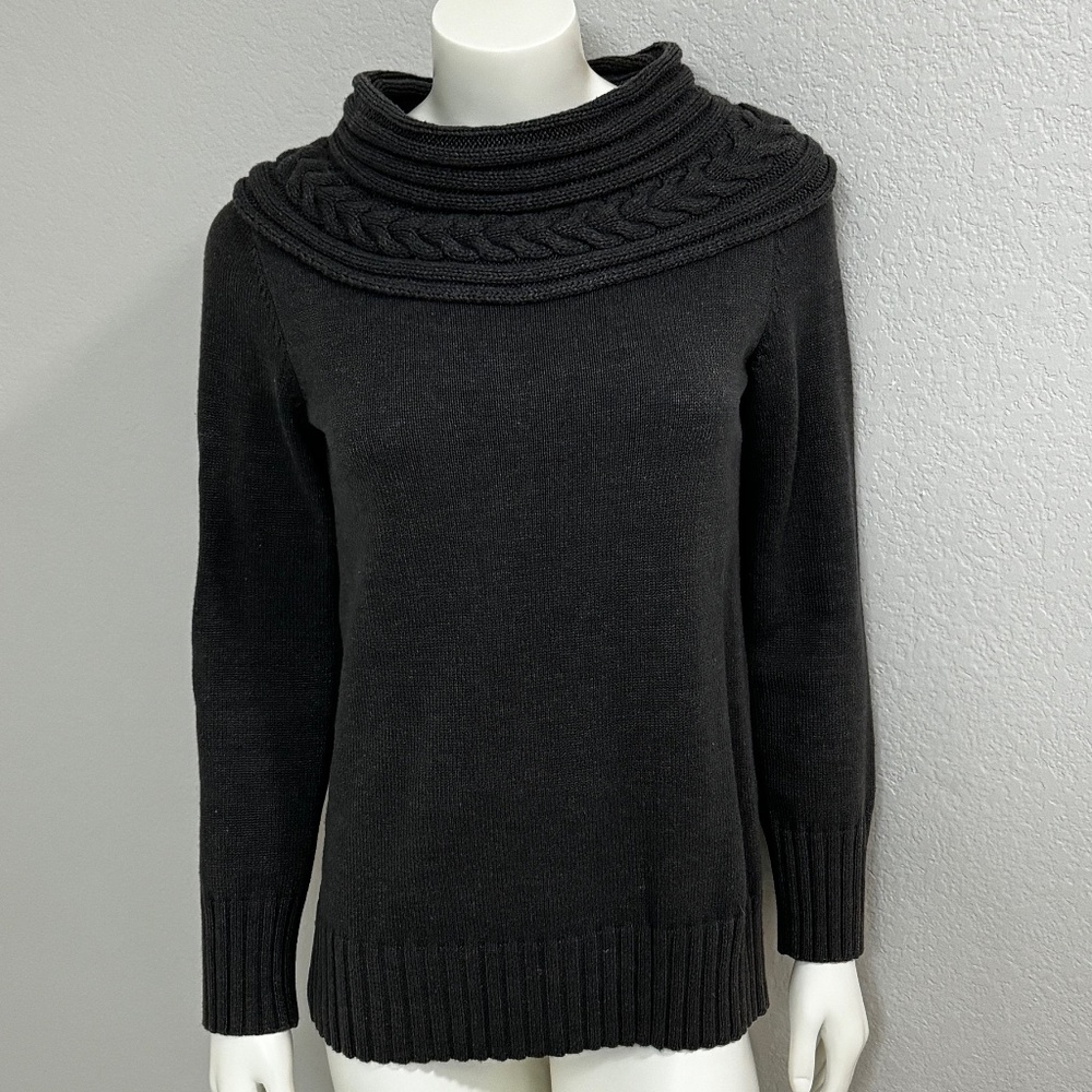 Jones New York Charcoal Gray Sweater